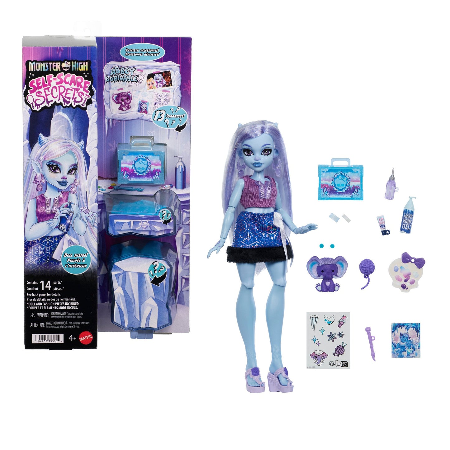 Monster High Self-Scare Secrets Abbey Bominable Doll & Accessories