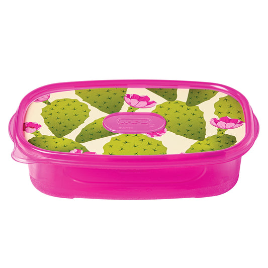 H-E-B Texas Tough Large Rectangle Food Storage Container Magenta, 5 pk