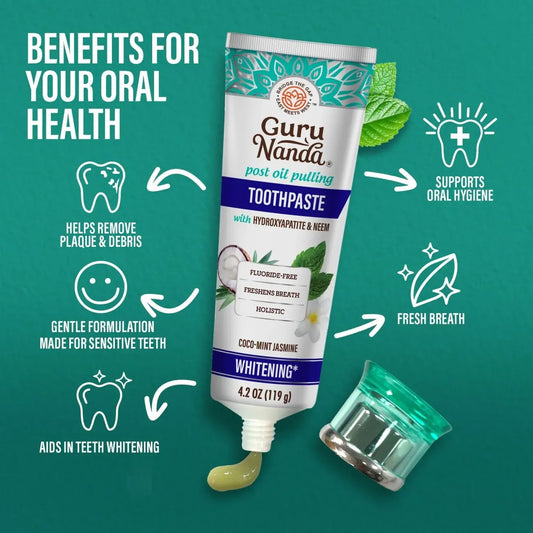 Guru Nanda Fluoride Free Neem Toothpaste - Coco Mint Jasmine