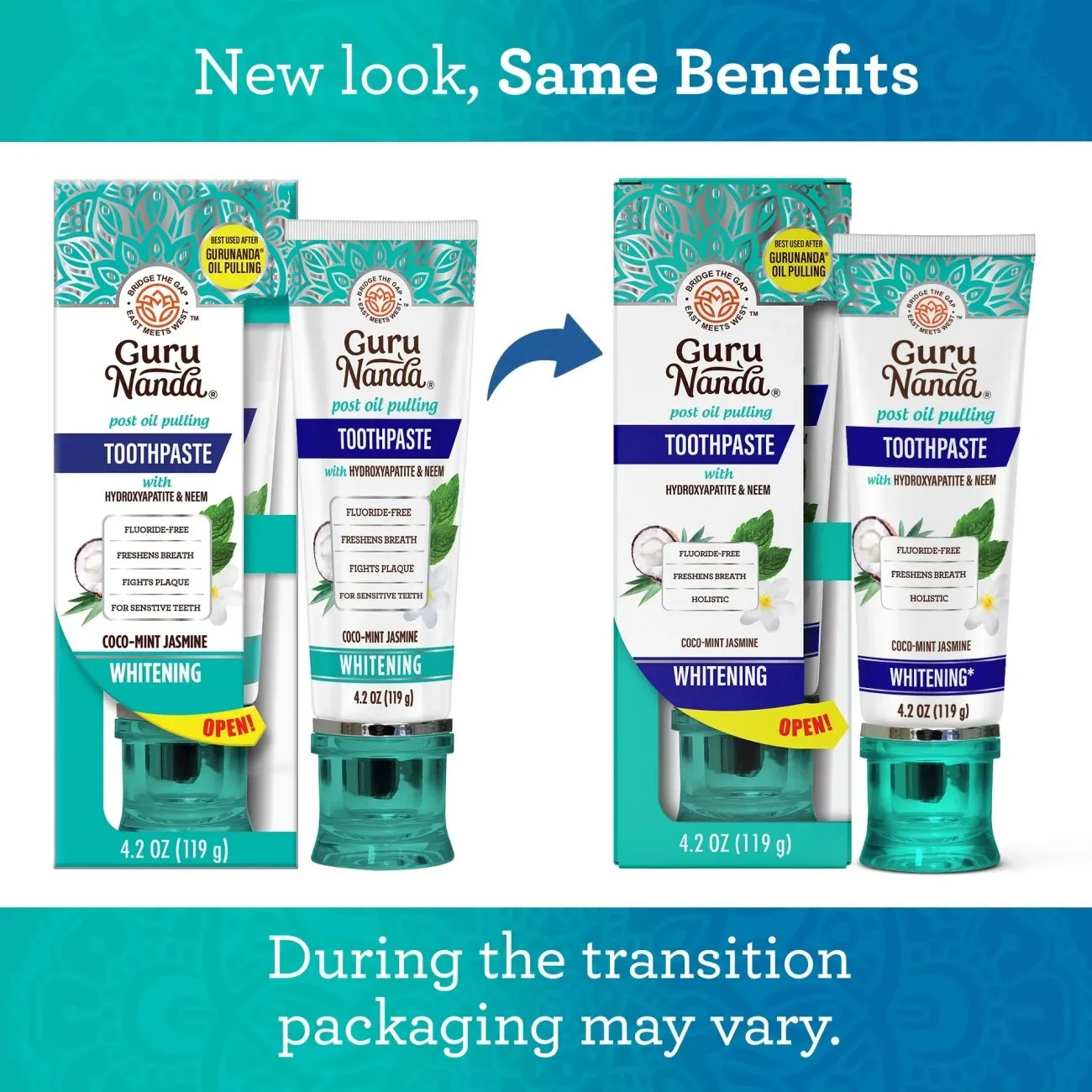 Guru Nanda Fluoride Free Neem Toothpaste - Coco Mint Jasmine