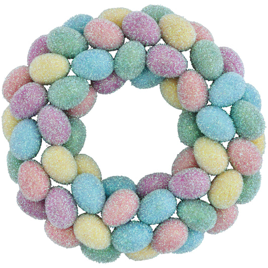 Destination Holiday Tinsel Eggs Easter Wreath