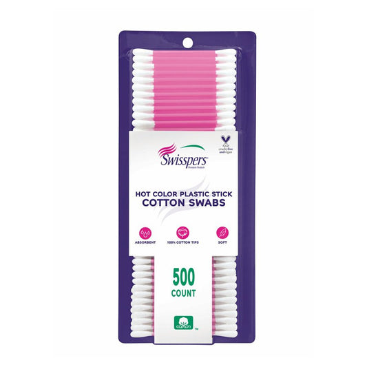 Swisspers Plastic Stick Cotton Swabs