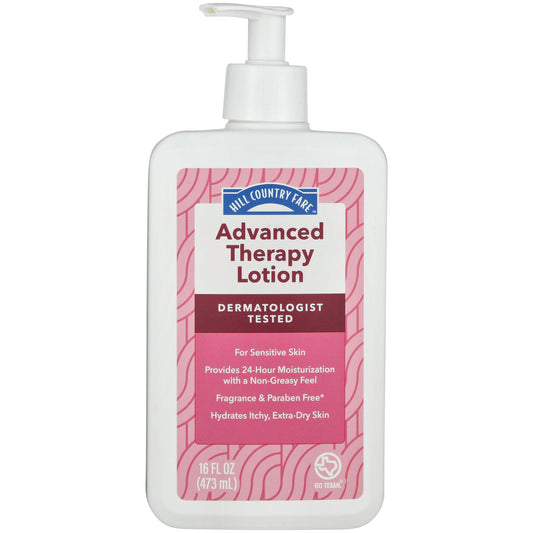 Hill Country Fare Advanced Therapy Lotion - Extra Dry Sensitive Skin, Fragrance Free