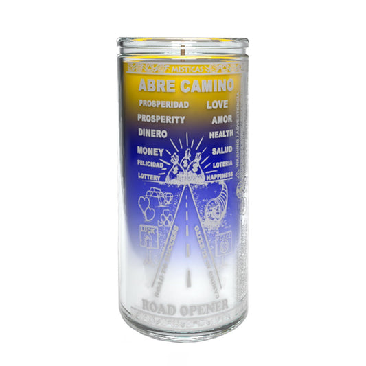 Veladoras Misticas 14 Day Road Opener Candle - 3 Color Wax