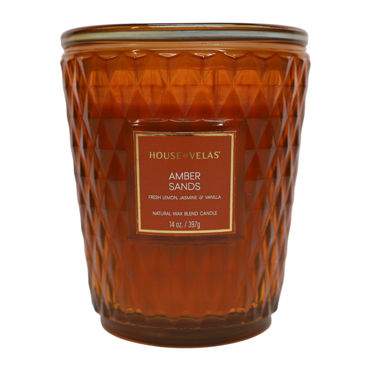 House of Velas Amber Sands Scented Glass Candle