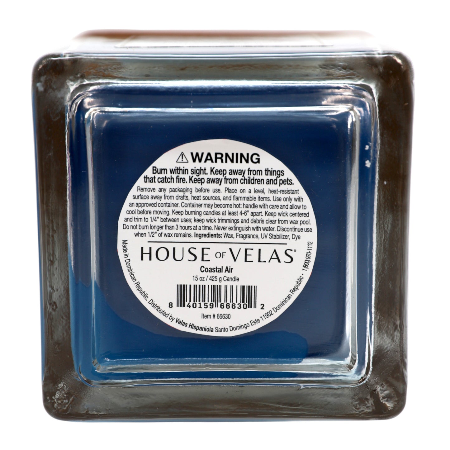 House of Velas Coastal Air Scented Wooden Wick Candle