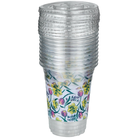Destination Holiday Easter Floral Cups,16 oz