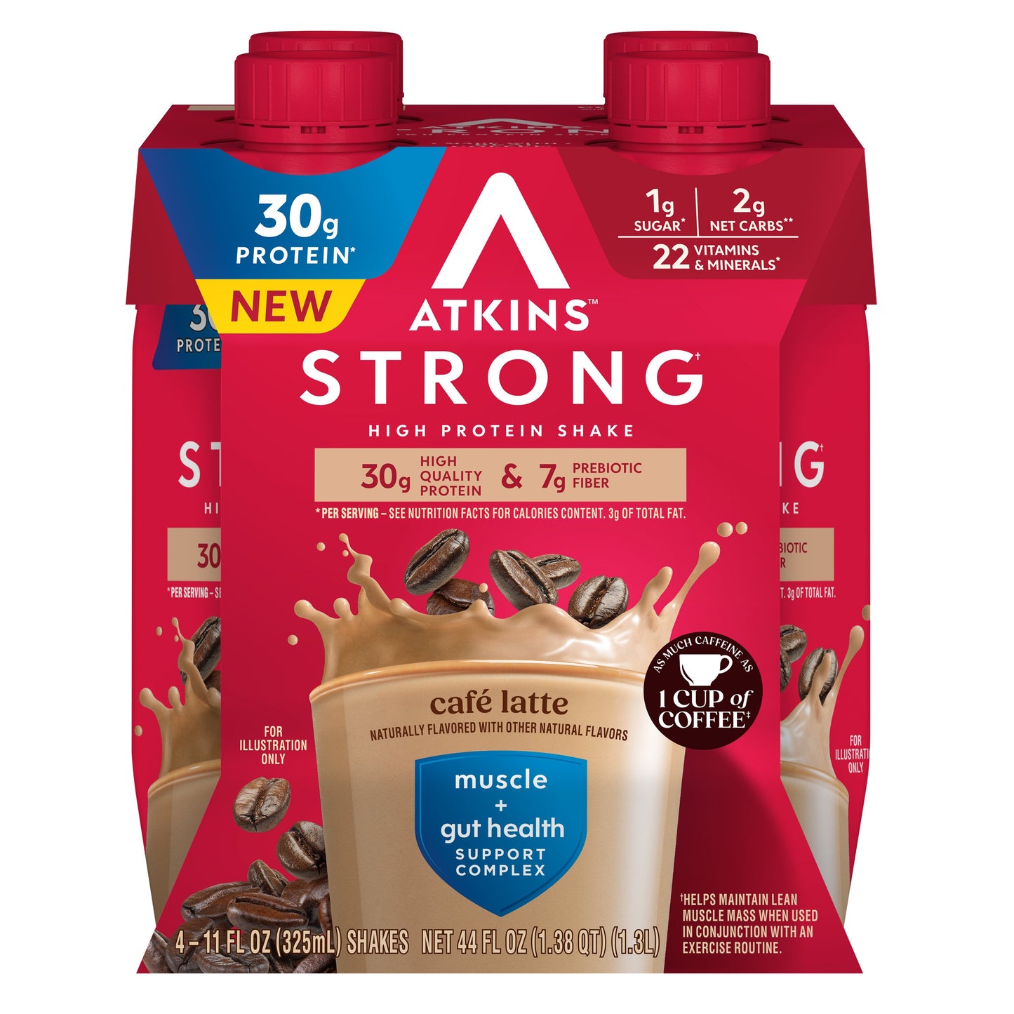 Atkins Strong Cafe Latte High Protein Shake