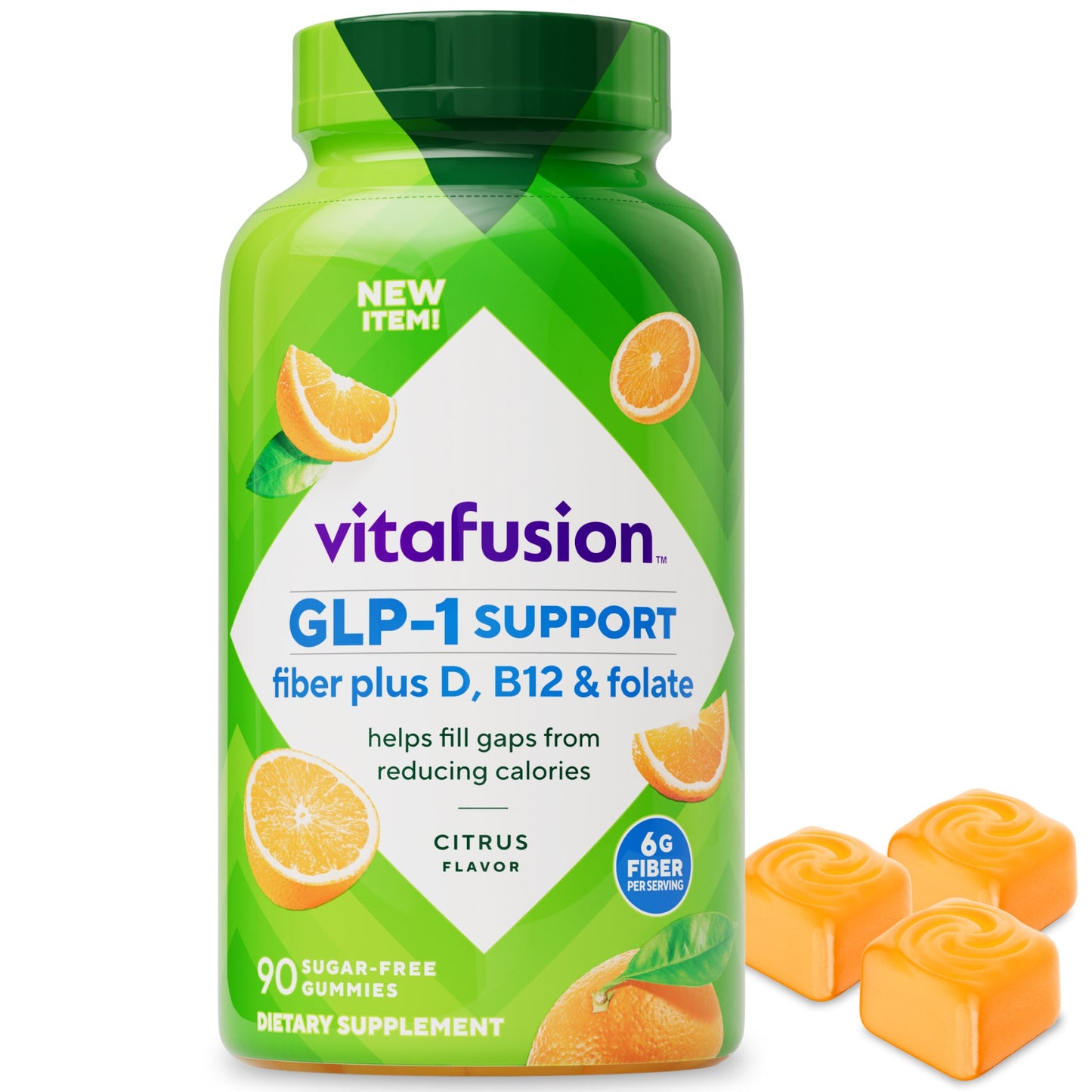 Vitafusion GLP-1 Support Fiber plus D, B12 & Folate