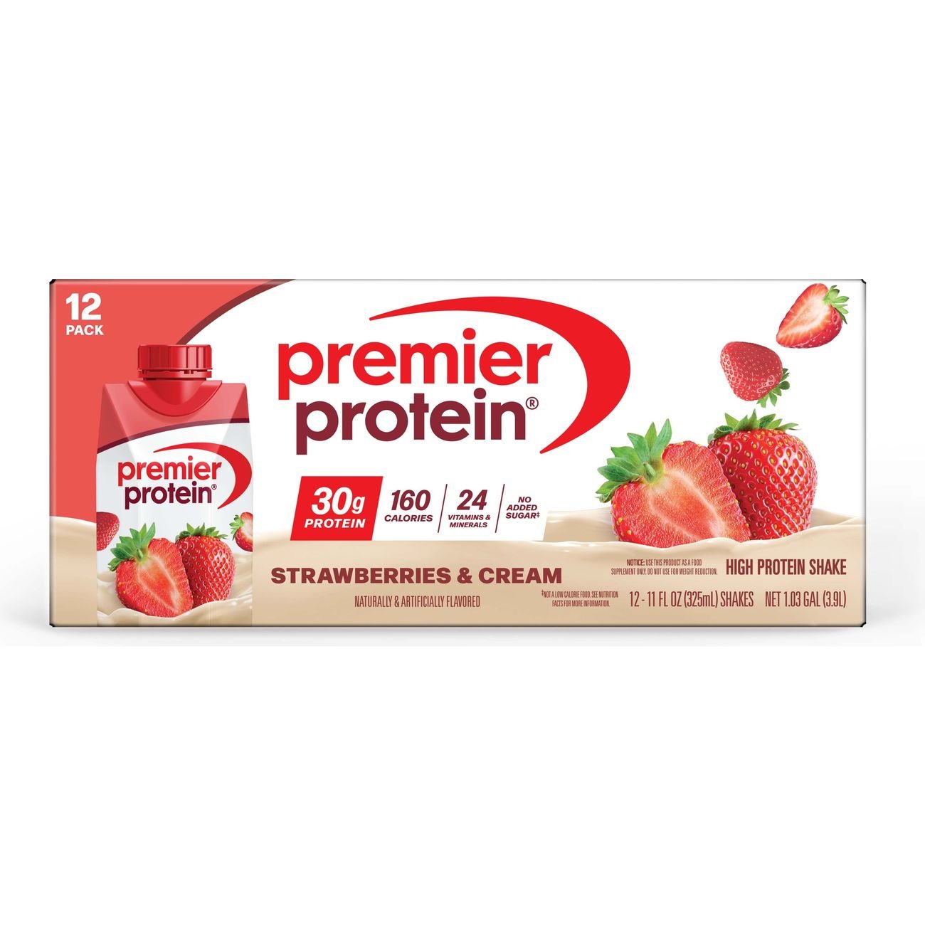 Premier Protein 30g Protein Shakes - Strawberries & Cream