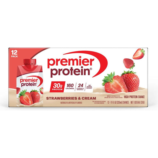 Premier Protein 30g Protein Shakes - Strawberries & Cream