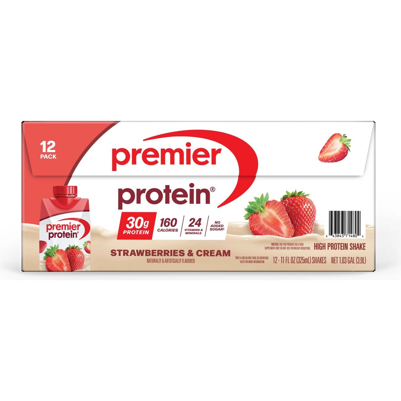 Premier Protein 30g Protein Shakes - Strawberries & Cream