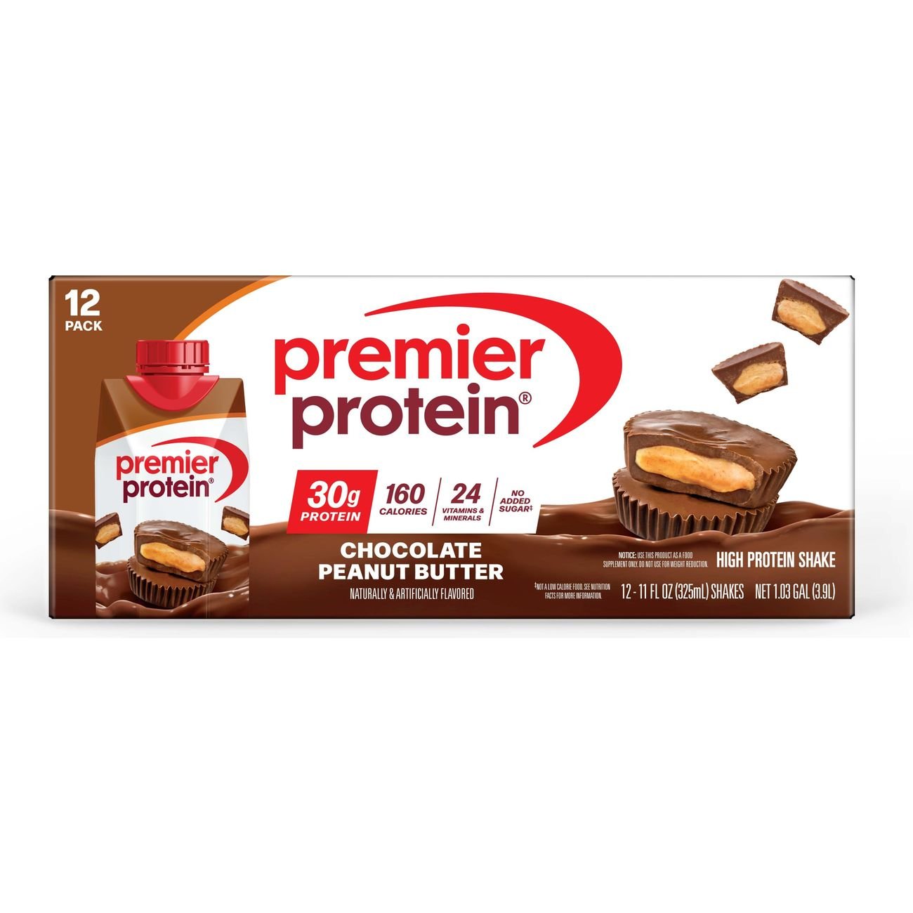 Premier Protein 30g Protein Shakes - Chocolate Peanut Butter