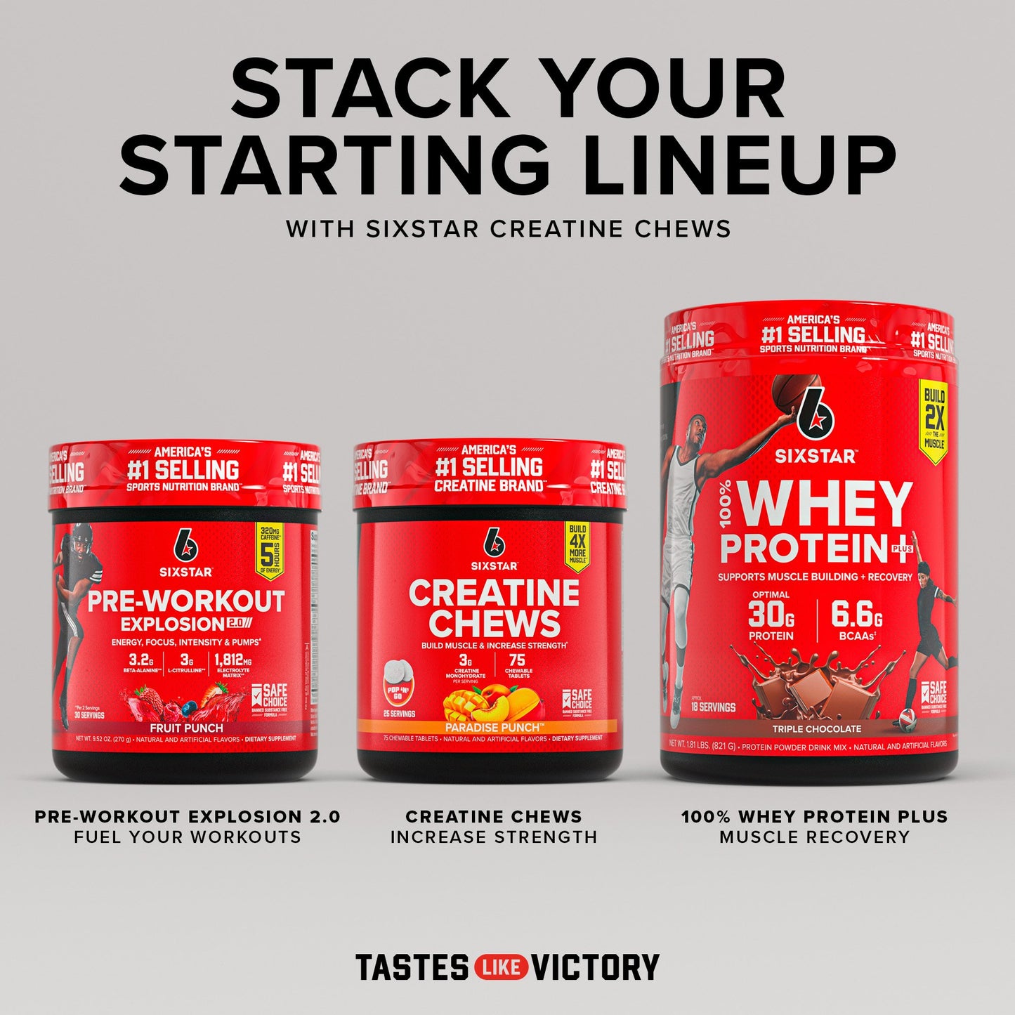 Six Star Paradise Punch Creatine Chews