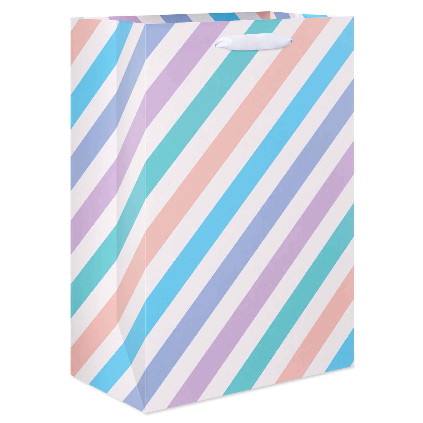 American Greetings Pastel Diagonal Stripes Medium Easter Gift Bag