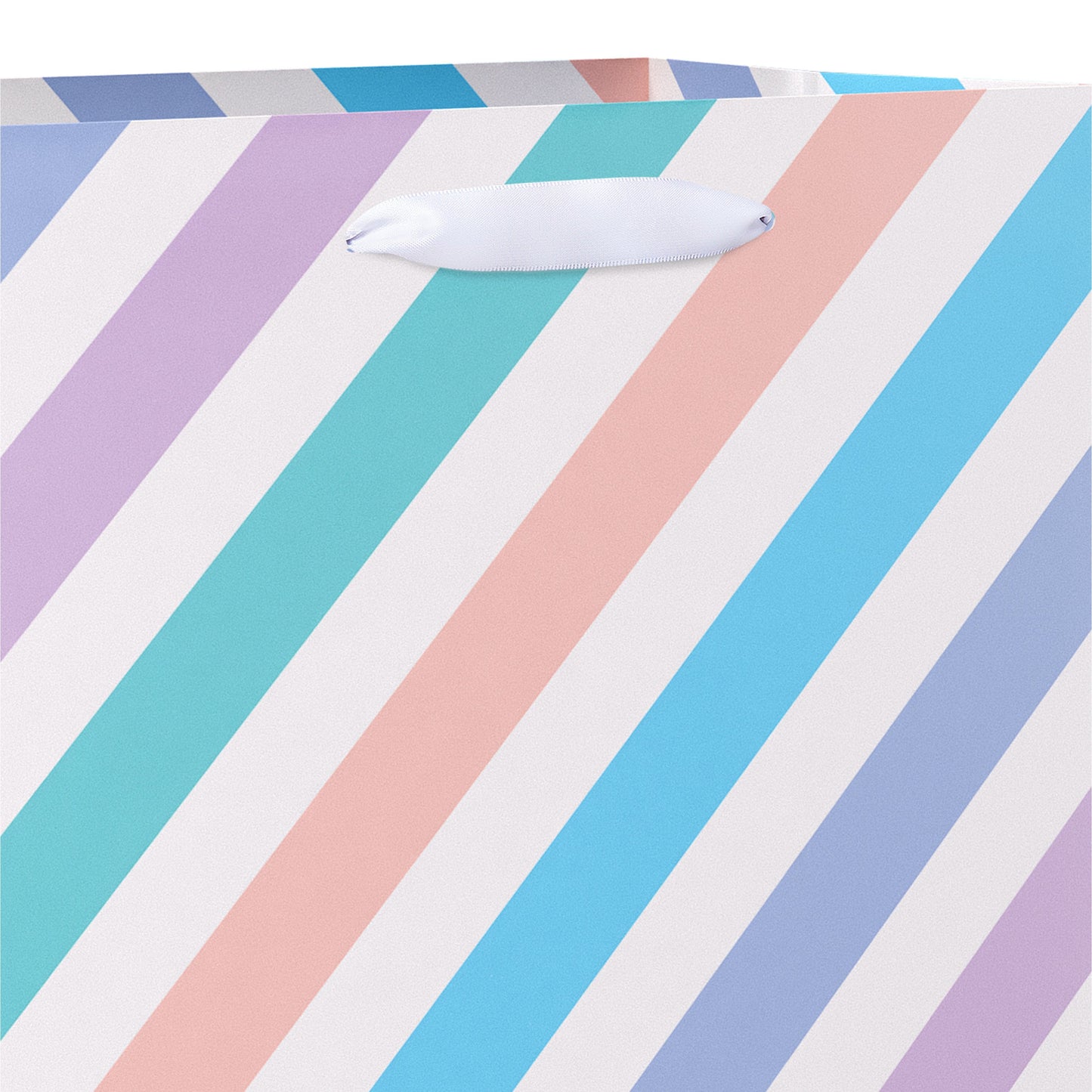 American Greetings Pastel Diagonal Stripes Medium Easter Gift Bag