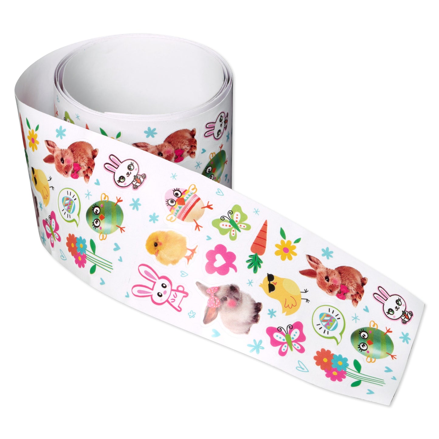 American Greetings Easter Mini Sticker Roll, Cute Animals (1 Roll, 165 Stickers)