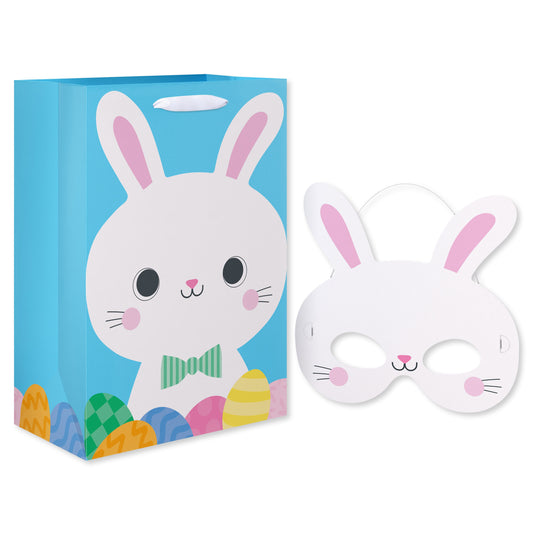 American Greetings Easter Bunny Gift Bag with Removable Bunny Mask