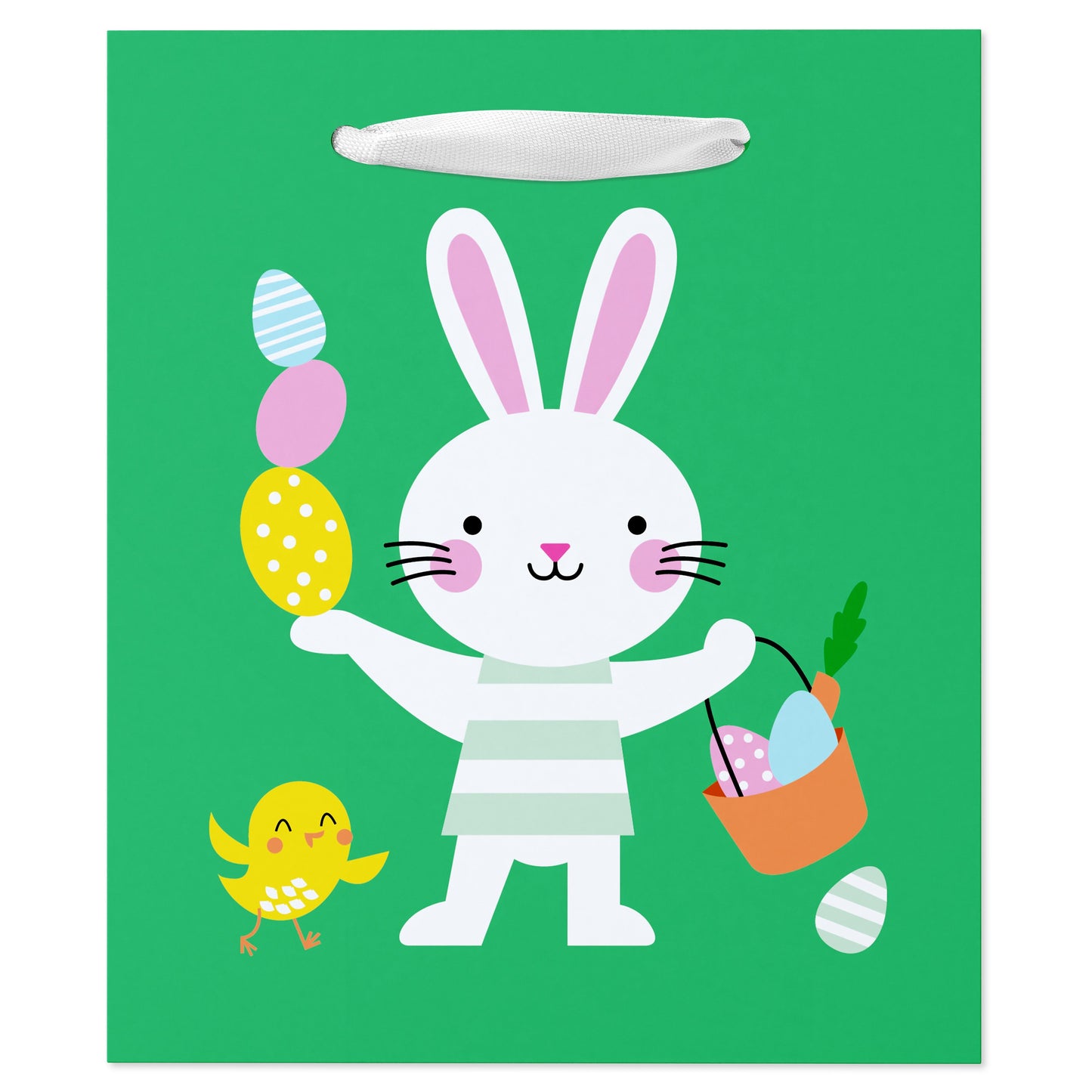 American Greetings Cute Bunny with Basket Small Easter Gift Bag