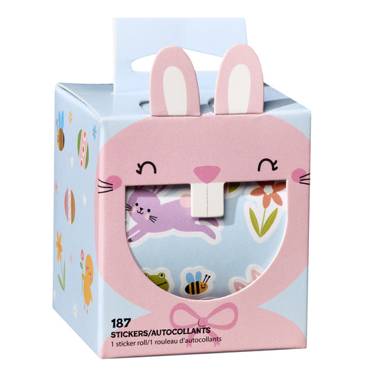 American Greetings Easter Mini Sticker Roll, Easter & Spring Characters (1 Roll, 187 Stickers)