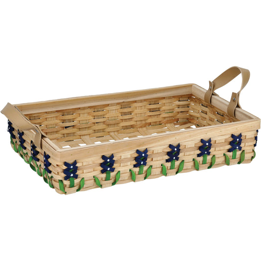 Destination Holiday Bluebonnet Woodchip Basket