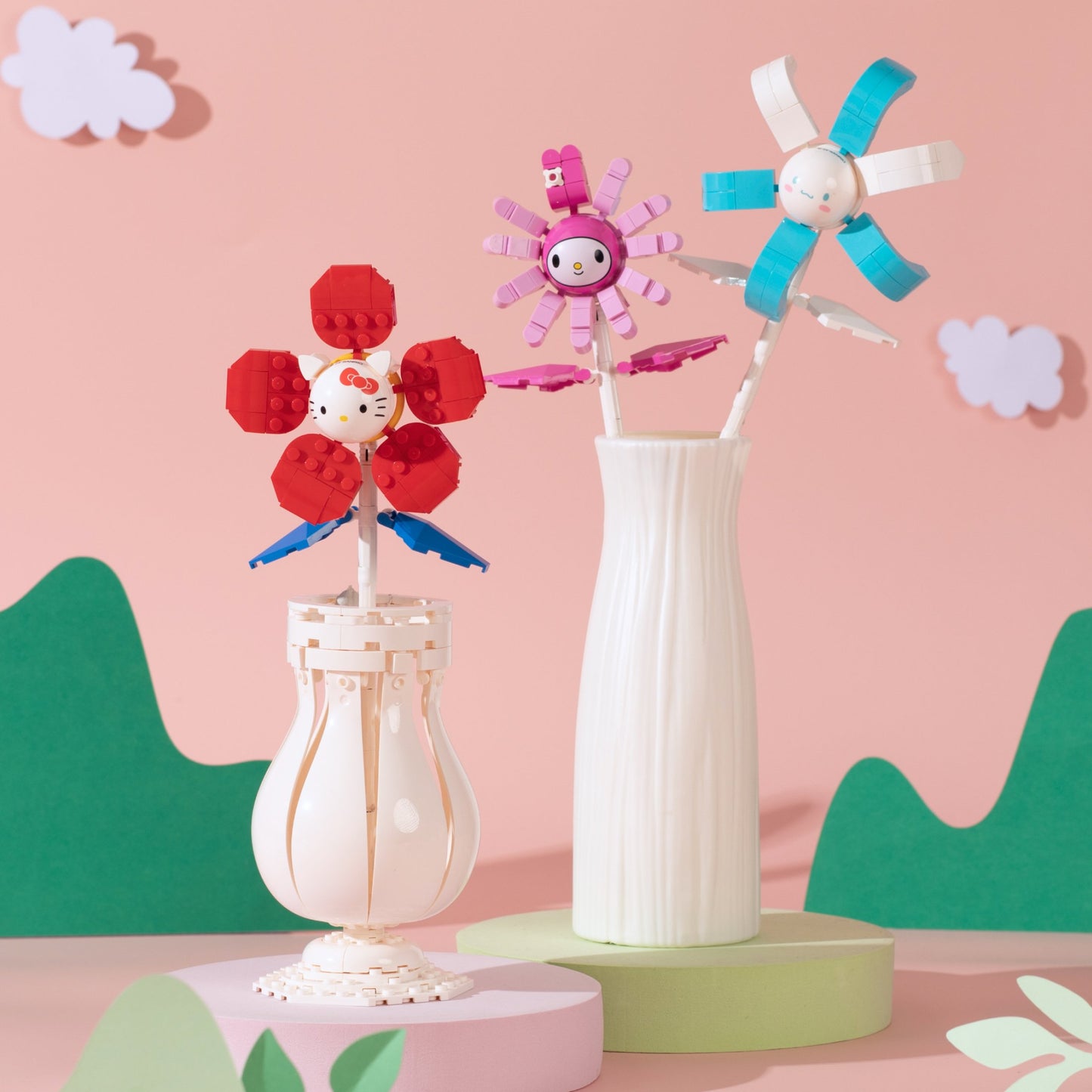 Brickcraft Hello Kitty Flower Building Set