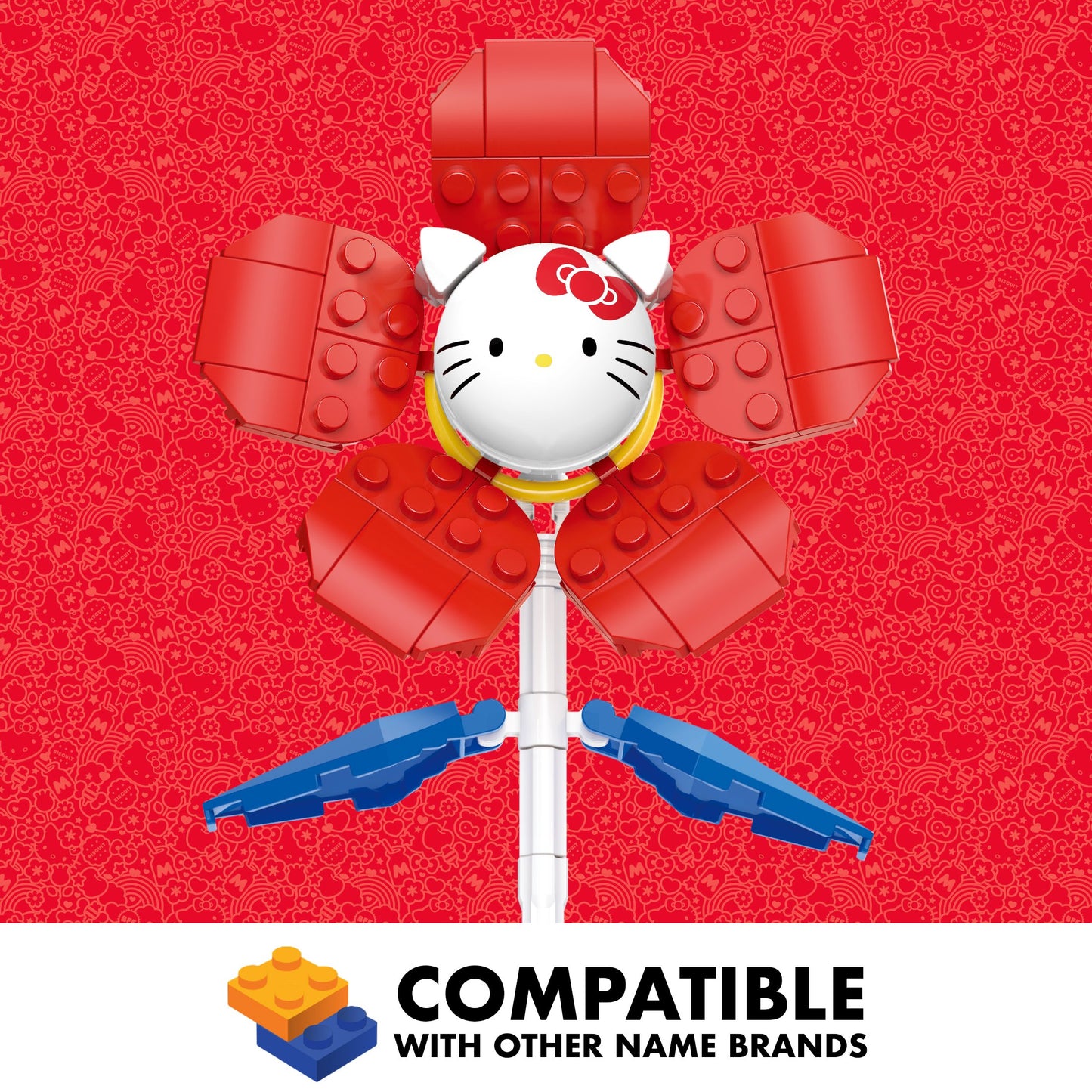 Brickcraft Hello Kitty Flower Building Set