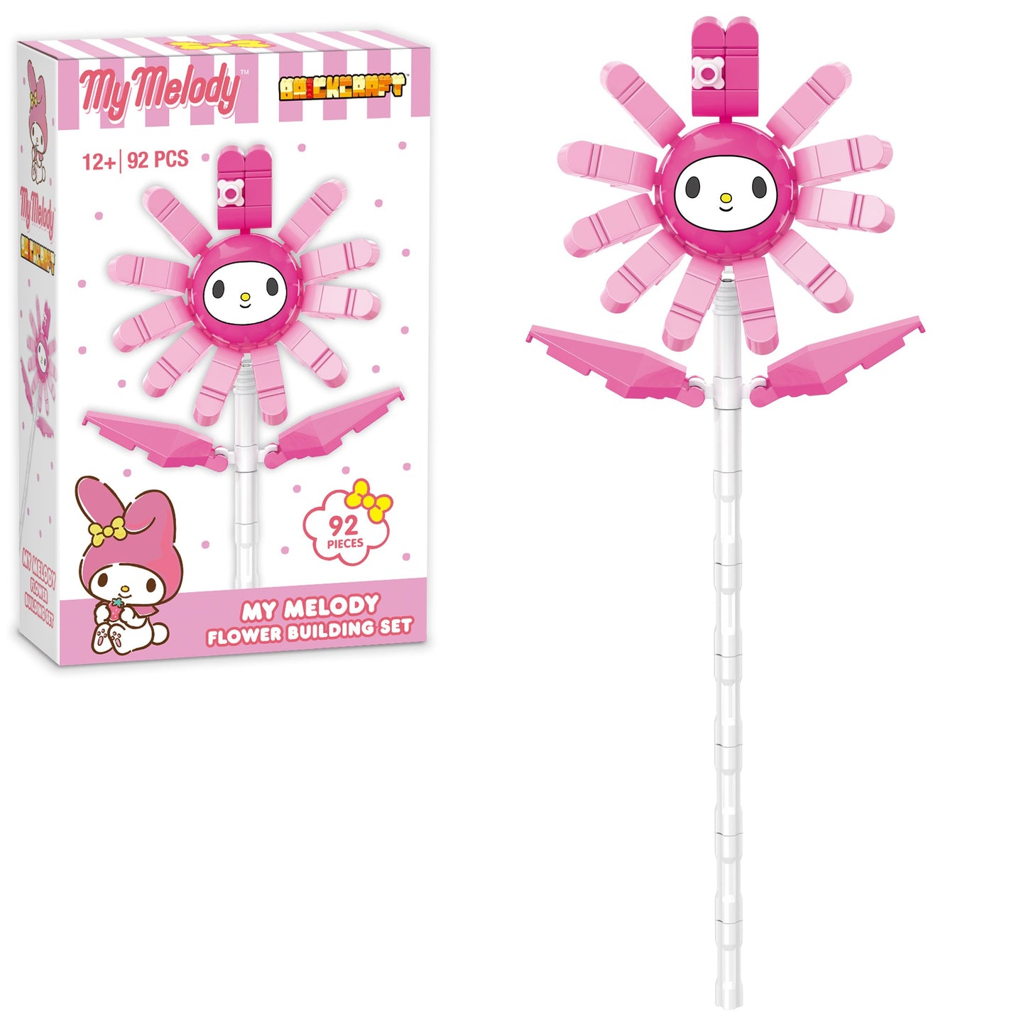 Brickcraft Hello Kitty My Melody Flower Building Set