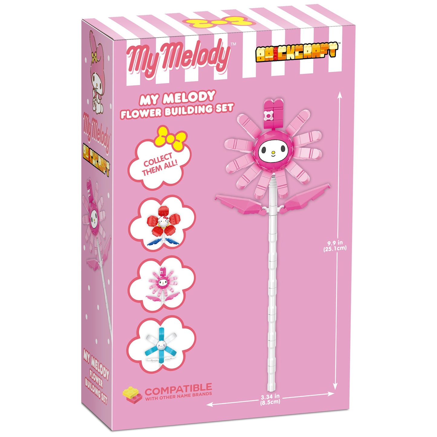 Brickcraft Hello Kitty My Melody Flower Building Set