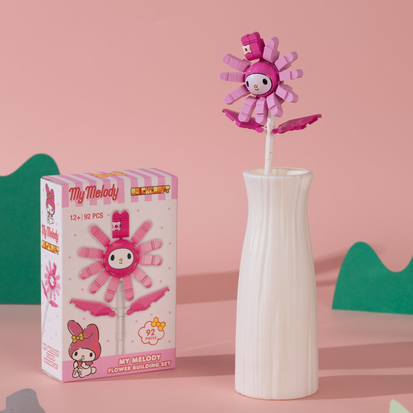 Brickcraft Hello Kitty My Melody Flower Building Set