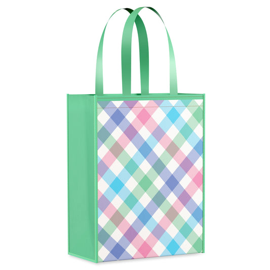 American Greetings Plaid Design Easter Themed Reusable Tote Bag