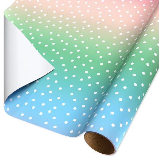 American Greetings Ombre Polka Dot Easter Gift Wrapping Paper, 20 sq. ft.