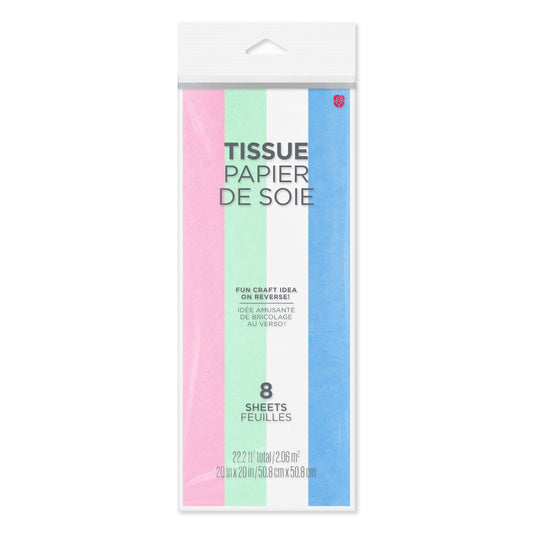 American Greetings Pastel Solid Colors Easter Gift Tissue Paper, 8 ct