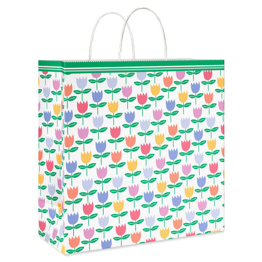 American Greetings Springtime Tulips Jumbo Easter Gift Bag