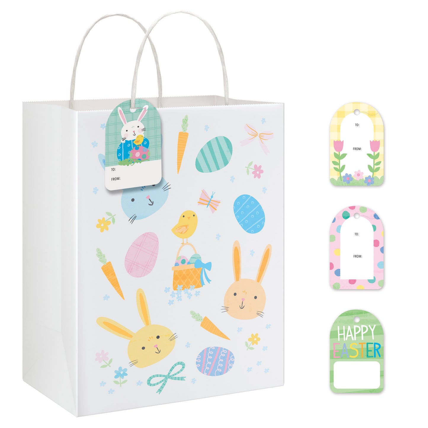 American Greetings Easter Gift Bag Combo Ensemble with Tags