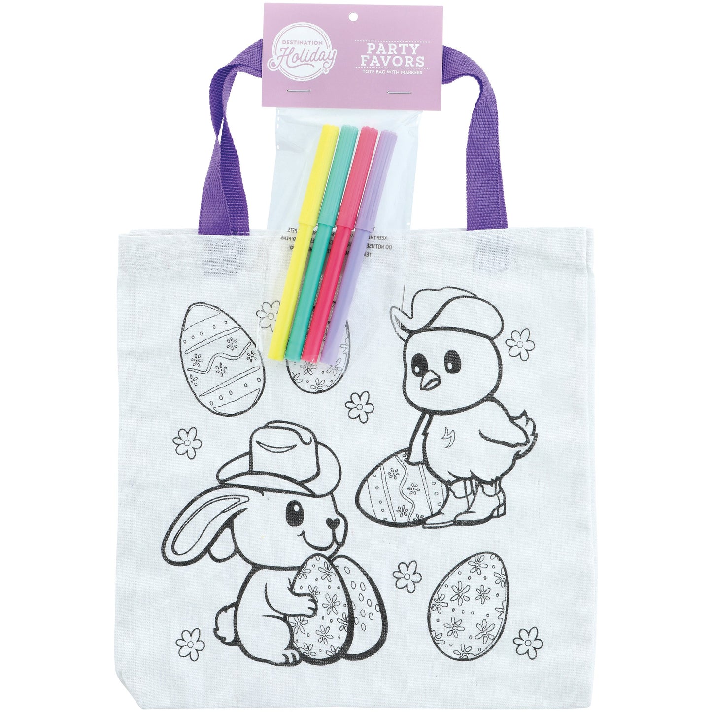 Destination Holiday Tote Bag With Markers