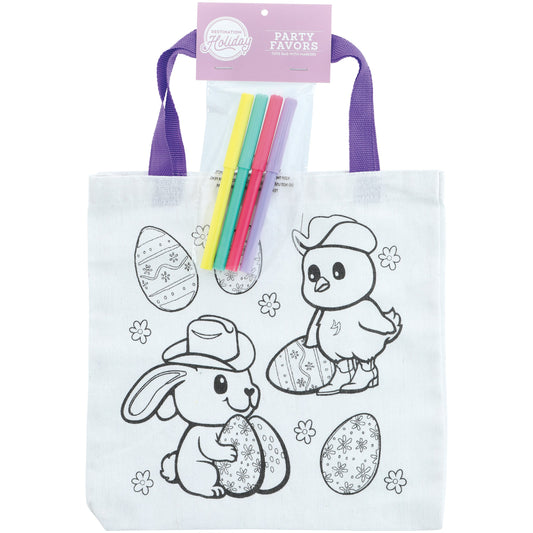 Destination Holiday Tote Bag With Markers