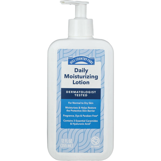 Hill Country Fare Daily Moisturizing Lotion - Normal to Dry Skin, Fragrance Free