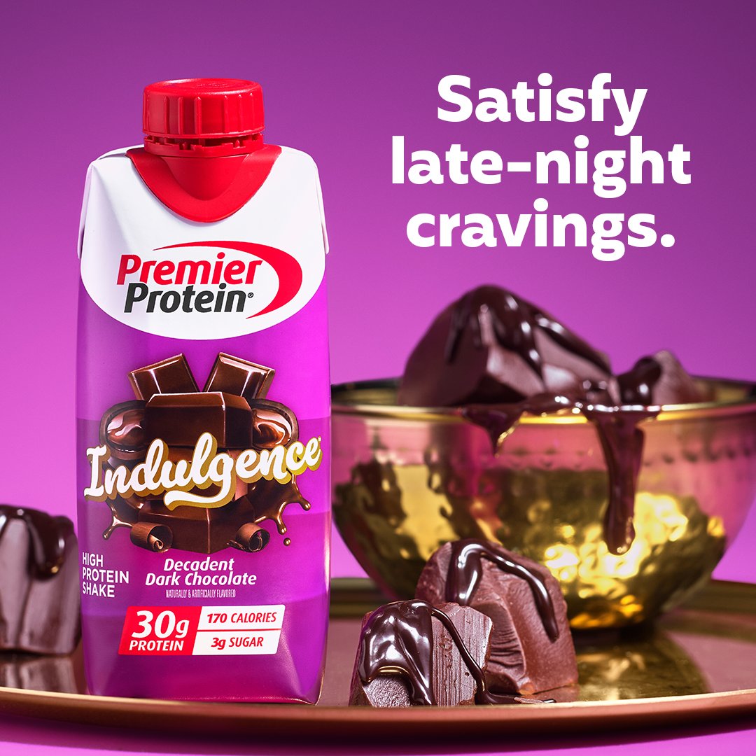 Premier Protein Indulgence Decadent Dark Chocolate 30g Protein Shake