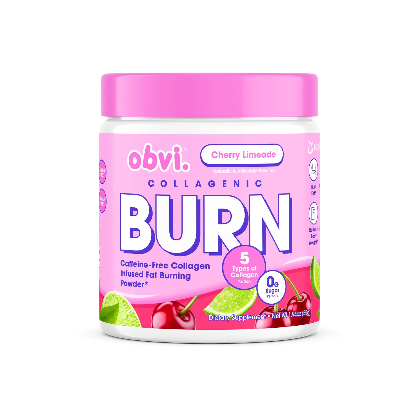 Obvi Collagenic Burn Powder Cherry Limeade