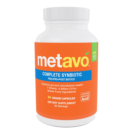 Metavo Complete Synbiotic Pre+Pro+Probiotics with GLP-1