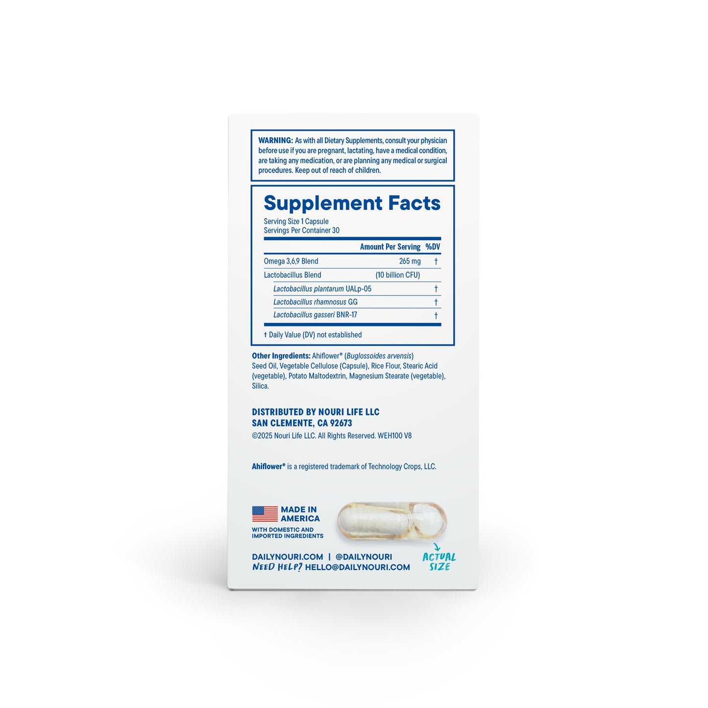 Daily Nouri Weight Support Probiotic