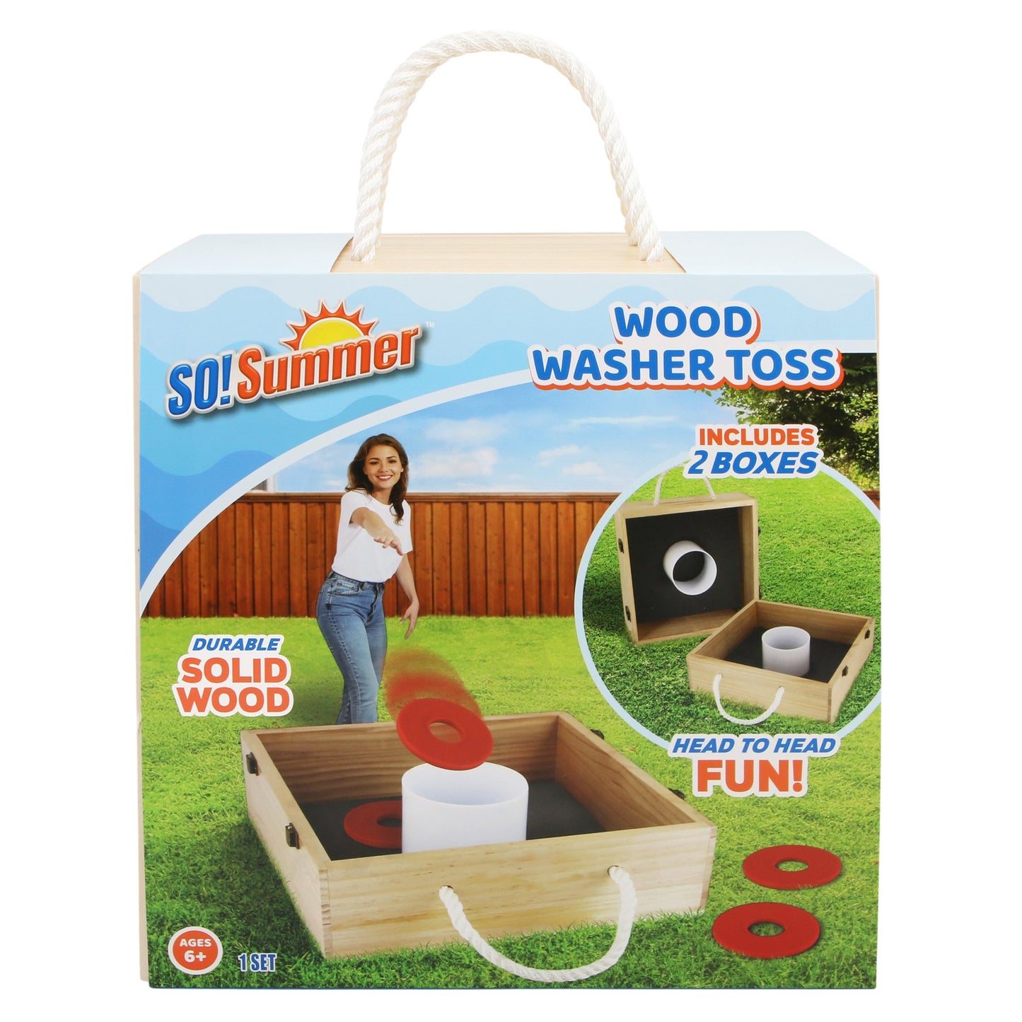 So! Summer Wood Washer Toss Game Set