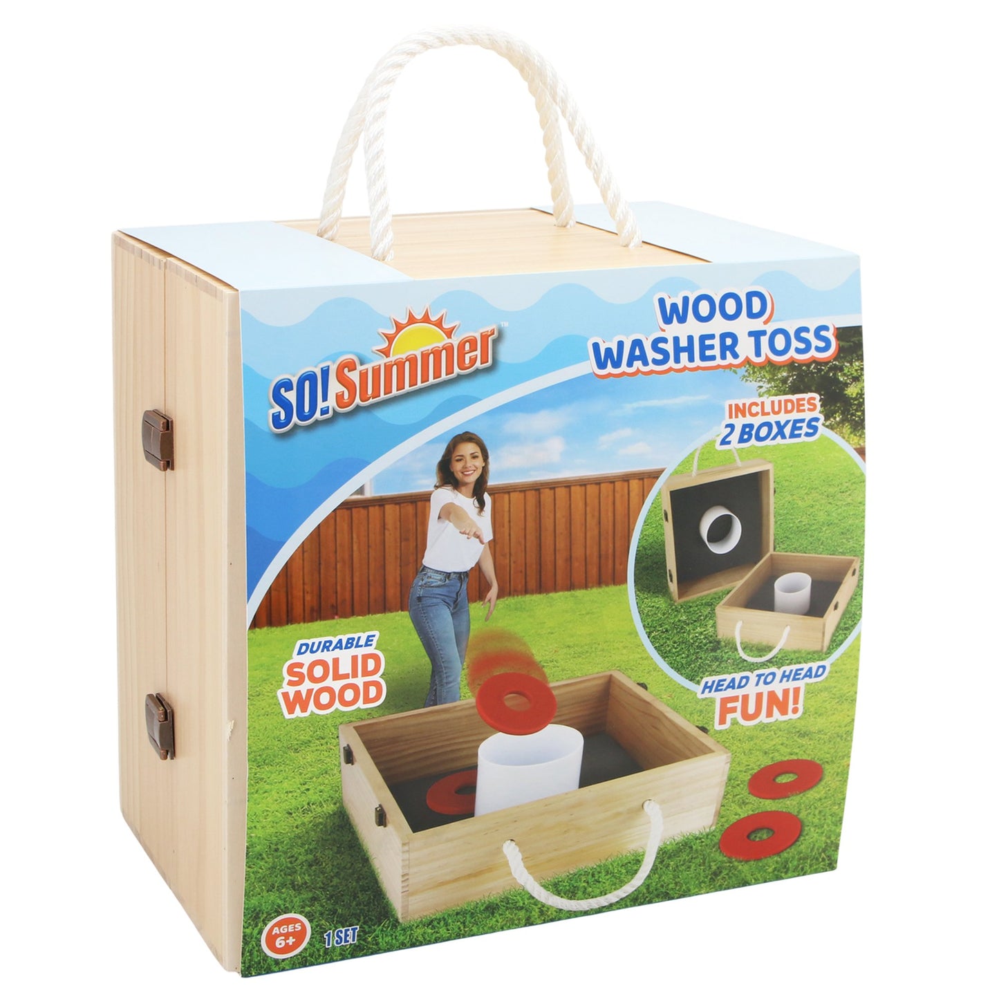 So! Summer Wood Washer Toss Game Set