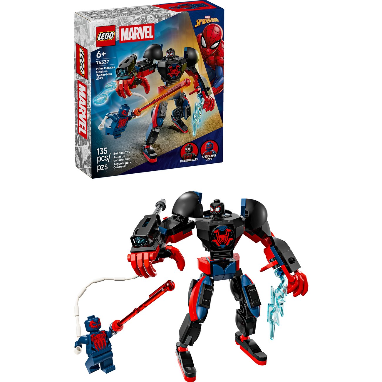 LEGO Super Heroes Miles Morales Mech vs. Spider-Man 2099 Building Set