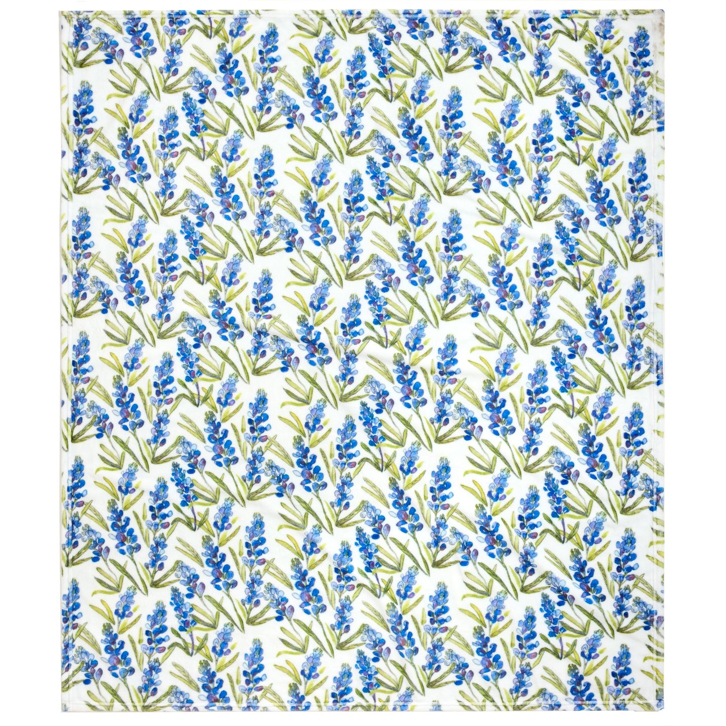 Destination Holiday Texas Bluebonnet Print Throw Blanket