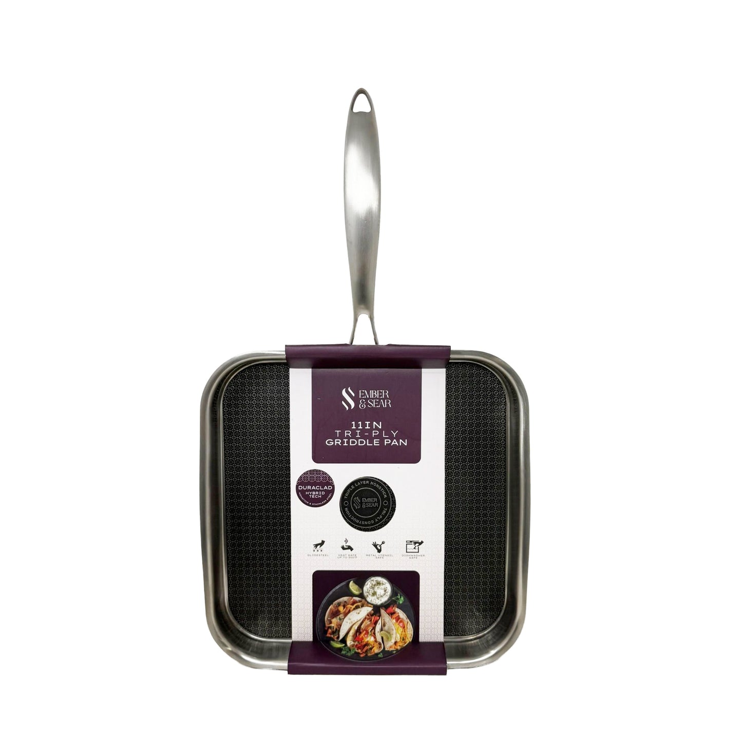 Ember & Sear Tri-Ply Stainless Steel Griddle