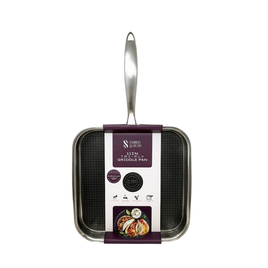 Ember & Sear Tri-Ply Stainless Steel Griddle