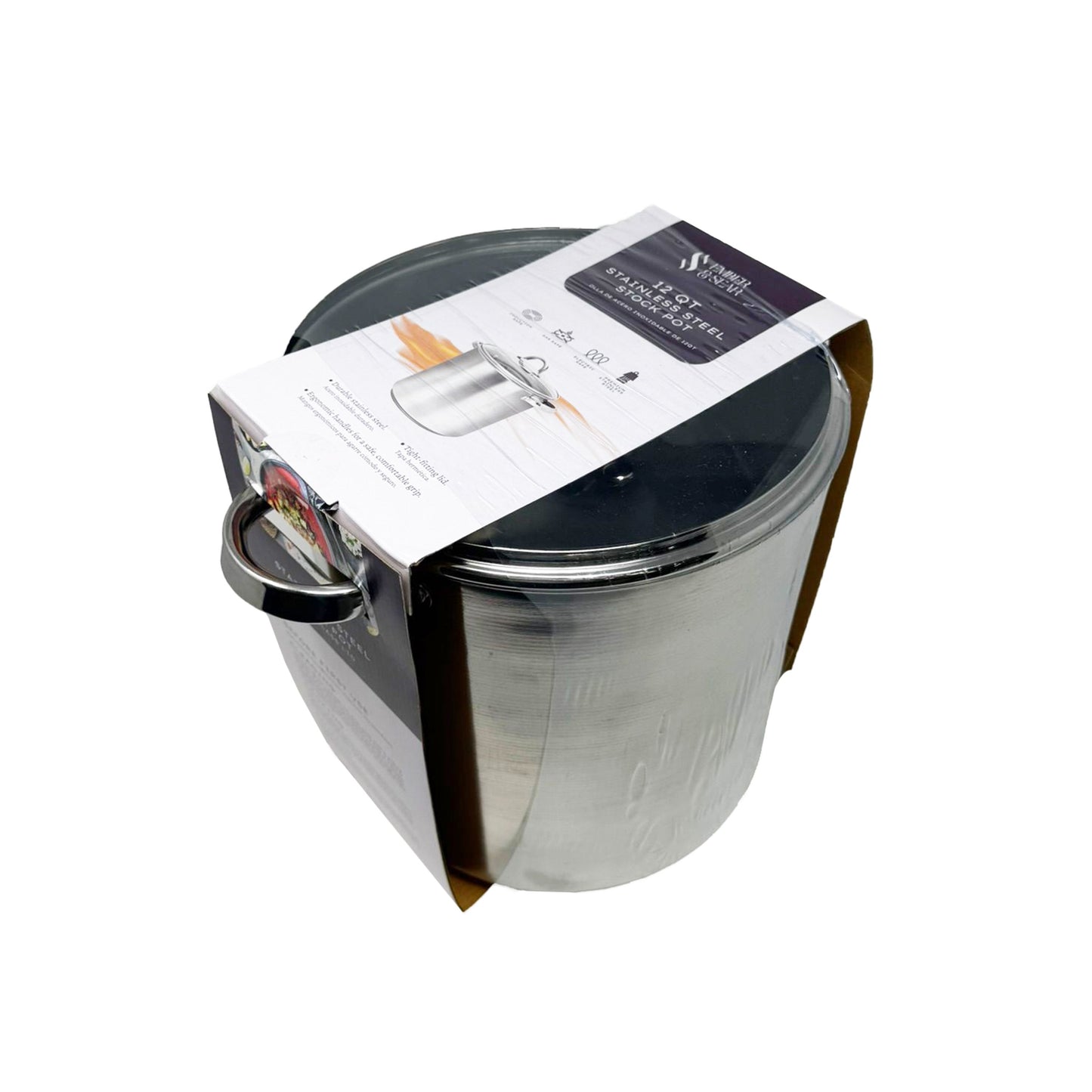Ember & Sear Stainless Steel Induction Stock Pot