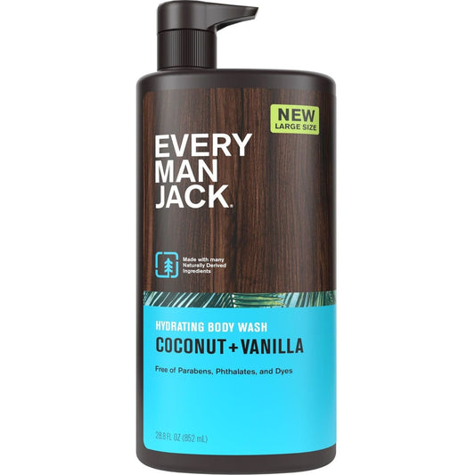 Every Man Jack Men's Hydrating Body Wash - Coconut & Vanilla